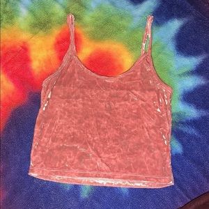 Velvet crop top